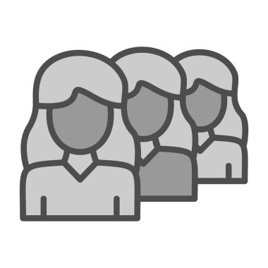 bir grup insan ikonu. İnsanlar insanları vektör illüstrasyonuyla toplar. İnsanlar insanları gruplandırır. Bir grup insan. vektör simgesi