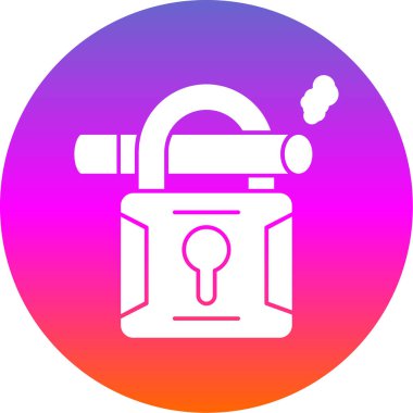 Düz simge, vektör resimlemesini kilitle  