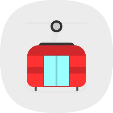 Sandık yassı ikon vektör çizimi