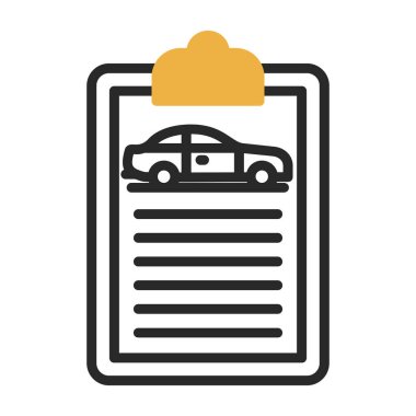 Rapor simgesi, vektör illüstrasyonu 