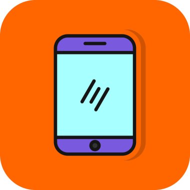 Akıllı telefon simgesinin vektör illüstrasyonu 