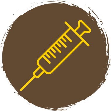 Şırınga web simgesi, vektör çizim