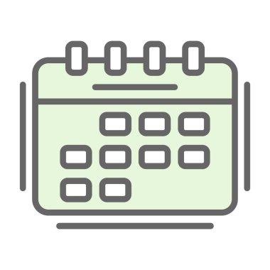 Takvim simgesi, vektör illüstrasyonu basit tasarım