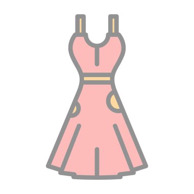 elbise simgesi, vektör illüstrasyonu basit tasarım