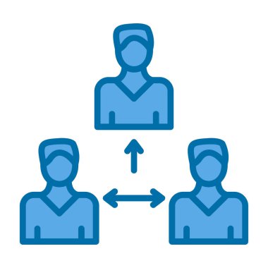 Konuşma balonu vektör çizimi olan bir grup insan