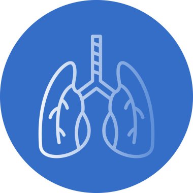 akciğerler web simgesi basit illüstrasyon 