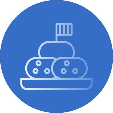 Gıda simgesinin vektör illüstrasyonu