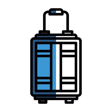 Bagaj web simgesi, vektör çizim 