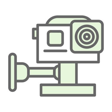 Eylem Kamerası simgesi, vektör illüstrasyonu basit tasarım