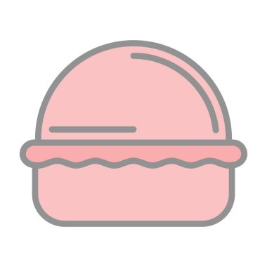 Makaronlar pasta web simgesi, vektör illüstrasyonu 