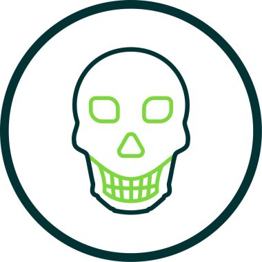 Kurukafa simgesi vektör illüstrasyonu