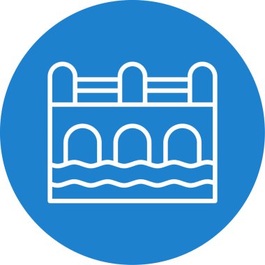 Su. Web simgesi basit illüstrasyon