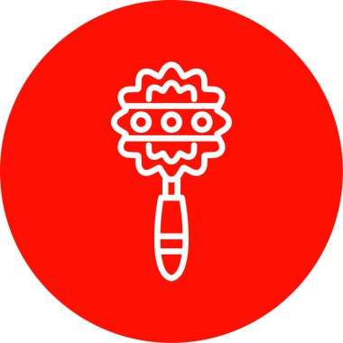 Bir ağaç simgesinin vektör illüstrasyonu