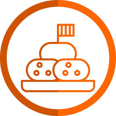 Kek. Web simgesi basit tasarım