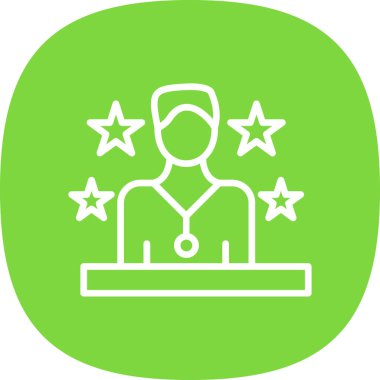 Doktor düz vektör simgesi