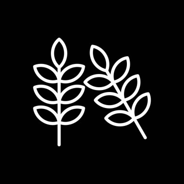 Buğday simgesi, vektör illüstrasyonu basit tasarım