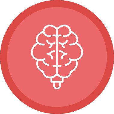 Beyin simgesi, vektör illüstrasyonu 