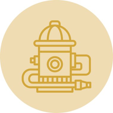 yangın musluğu simgesi vektörü 