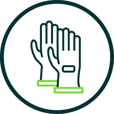 Oyuncu eldivenleri ikon vektör illüstrasyonu