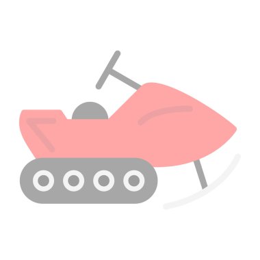 Kar mobil simgesi vektör illüstrasyonu basit tasarım