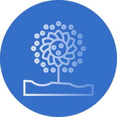 Ağaç simgesinin vektör illüstrasyonu