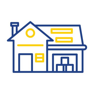 Ev simgesi, vektör illüstrasyonu basit tasarım