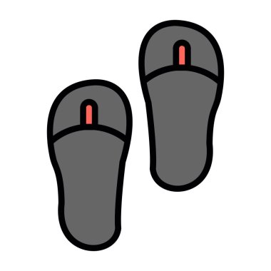 Terlik simge vektör çizim