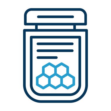 Basit Bal simgesi, vektör illüstrasyonu