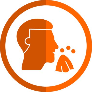 Adam profil vektör simgesi