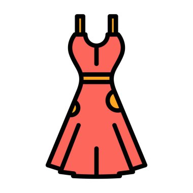 elbise simgesi, vektör illüstrasyonu basit tasarım