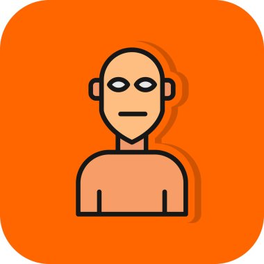 soyut arkaplanda izole edilmiş avatar simgesi