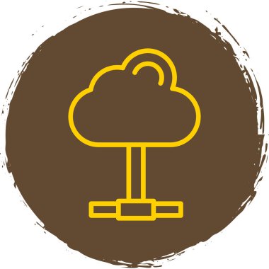 Bulut hesaplama. Web simgesi 