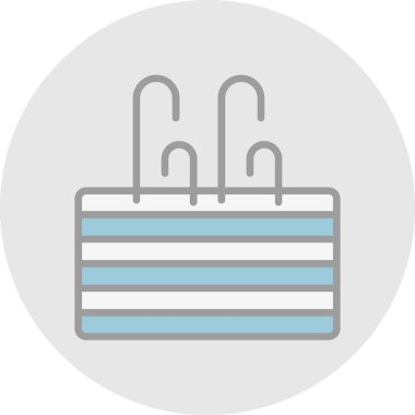 Doğum günü pastası ikonu. vektör illüstrasyonu