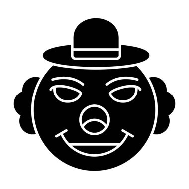 Soytarı. Web simgesi basit illüstrasyon