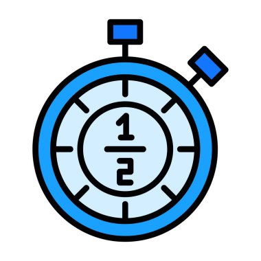 Saat simgesi vektör illüstrasyonu