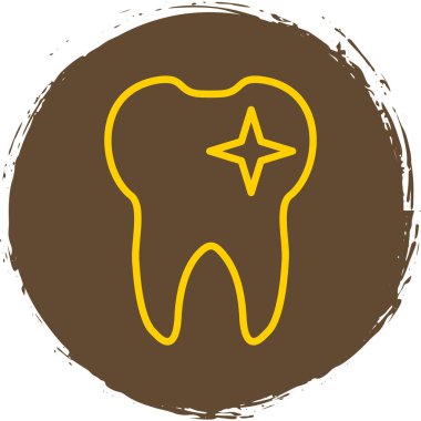 Diş düzlüğü simgesi, vektör illüstrasyonu