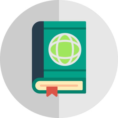 Basit Pasaport simgesi vektör illüstrasyonu