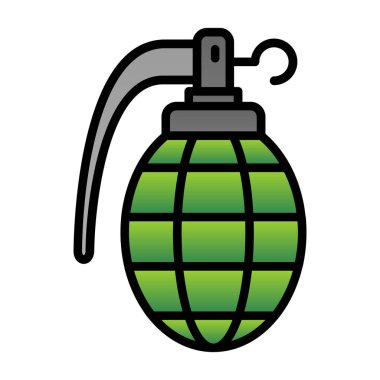 El bombası ikonu. düz dizayn