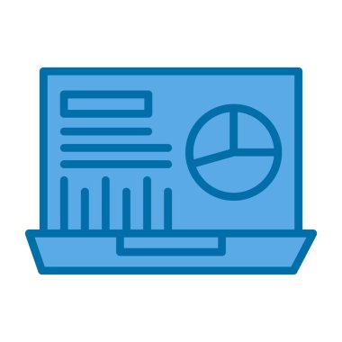 mavi arkaplan dizaynlı dizüstü bilgisayar