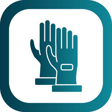 Oyuncu eldivenleri ikon vektör illüstrasyonu