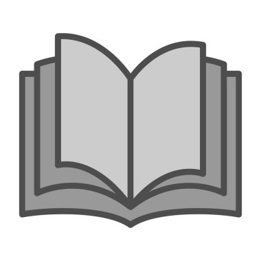 kitap simgesi, vektör illüstrasyonu basit tasarım