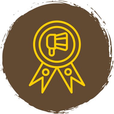 Madalya. Web simgesi basit illüstrasyon