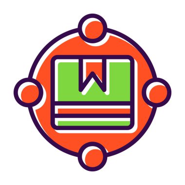 Bir b harfi logo tasarımının vektör çizimi