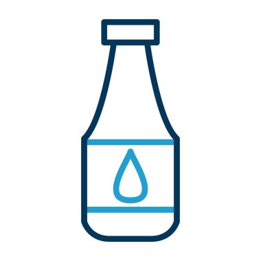 Şişe simgesinin vektör illüstrasyonu 