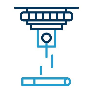 Lazer ağ simgesi vektör illüstrasyonu