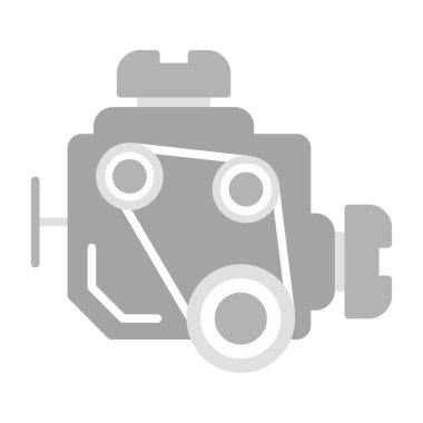 motor simgesi, vektör illüstrasyonu basit tasarım