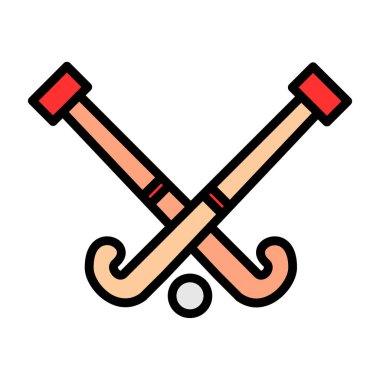 Modern Hokey simgesinin vektör çizimi                          