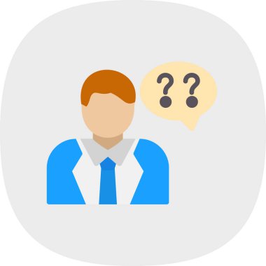 İş adamı. Basit illüstrasyon