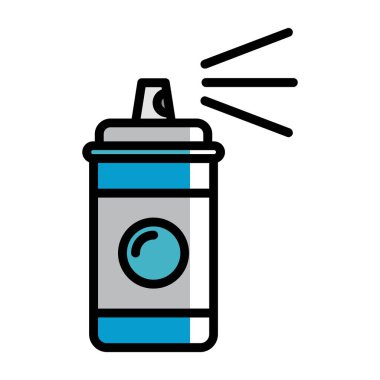 Sprey boya kutusu simgesi basit illüstrasyon