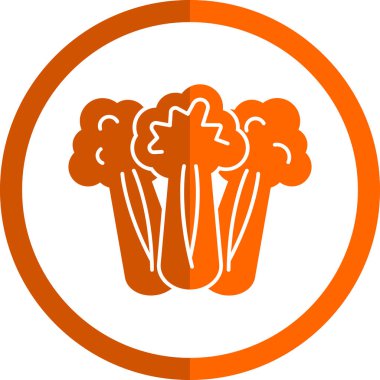 Kereviz simgesi, basit vektör çizimi. Sağlıklı yemek.